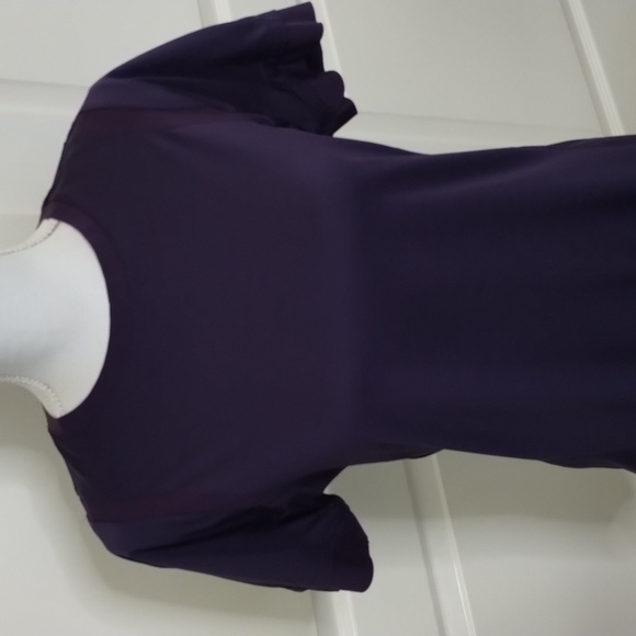 Avia dark purple athletic top size small 4/6 short sleeve - Picture 2 of 8